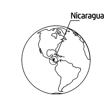 nicaragua carte monde globe terrestre lucifeves beans cacao de qualite superieure